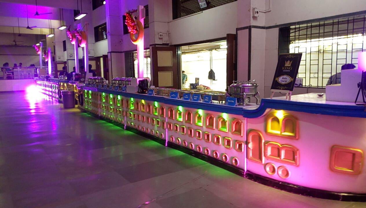 Wedding reception setup